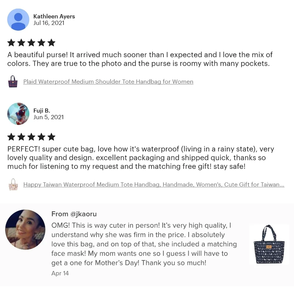 Waterproof Boba Frenchie Medium Tote Shoulder Handbag - Picture 7 of 11